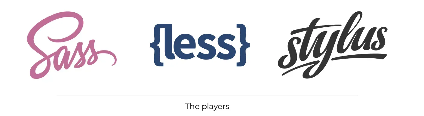 CSS preprocessors — Sass, Less, and Stylus