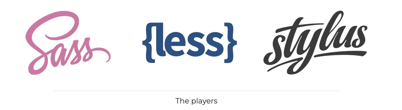 CSS preprocessors — Sass, Less, and Stylus